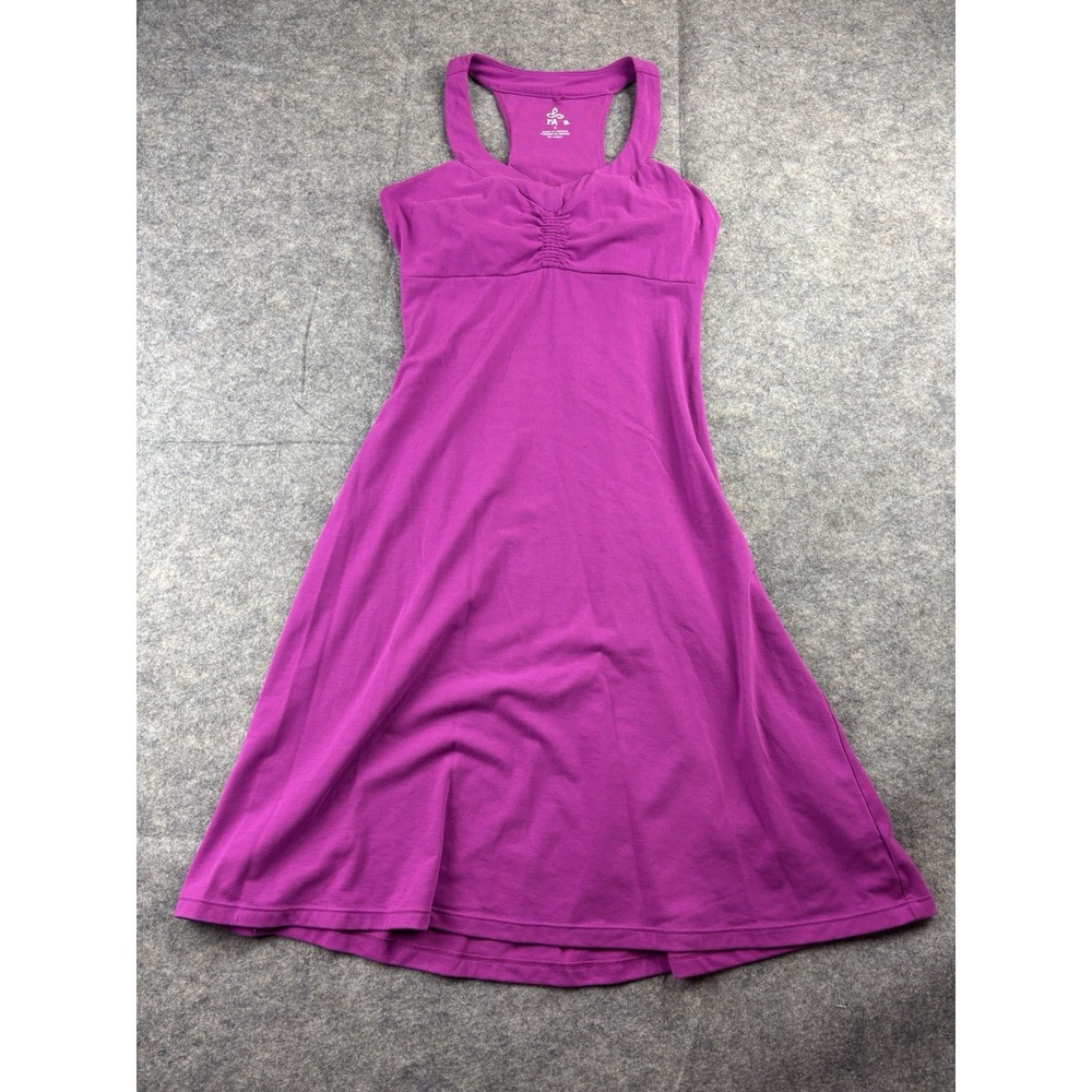 PrAna Shauna Dress Women's Small Pink Knit Athletic A-Line Stretch Hiking